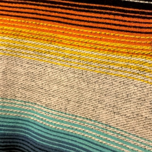 Boys Rip Curl Surf Skate Baja Style Striped Soft Hoodie, Vintage Size L - Picture 4 of 5